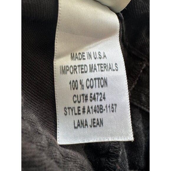 AGOLDE Lana Mid Rise Straight Leg Jeans Black Denim Womens Size 29 - Picture 8 of 16